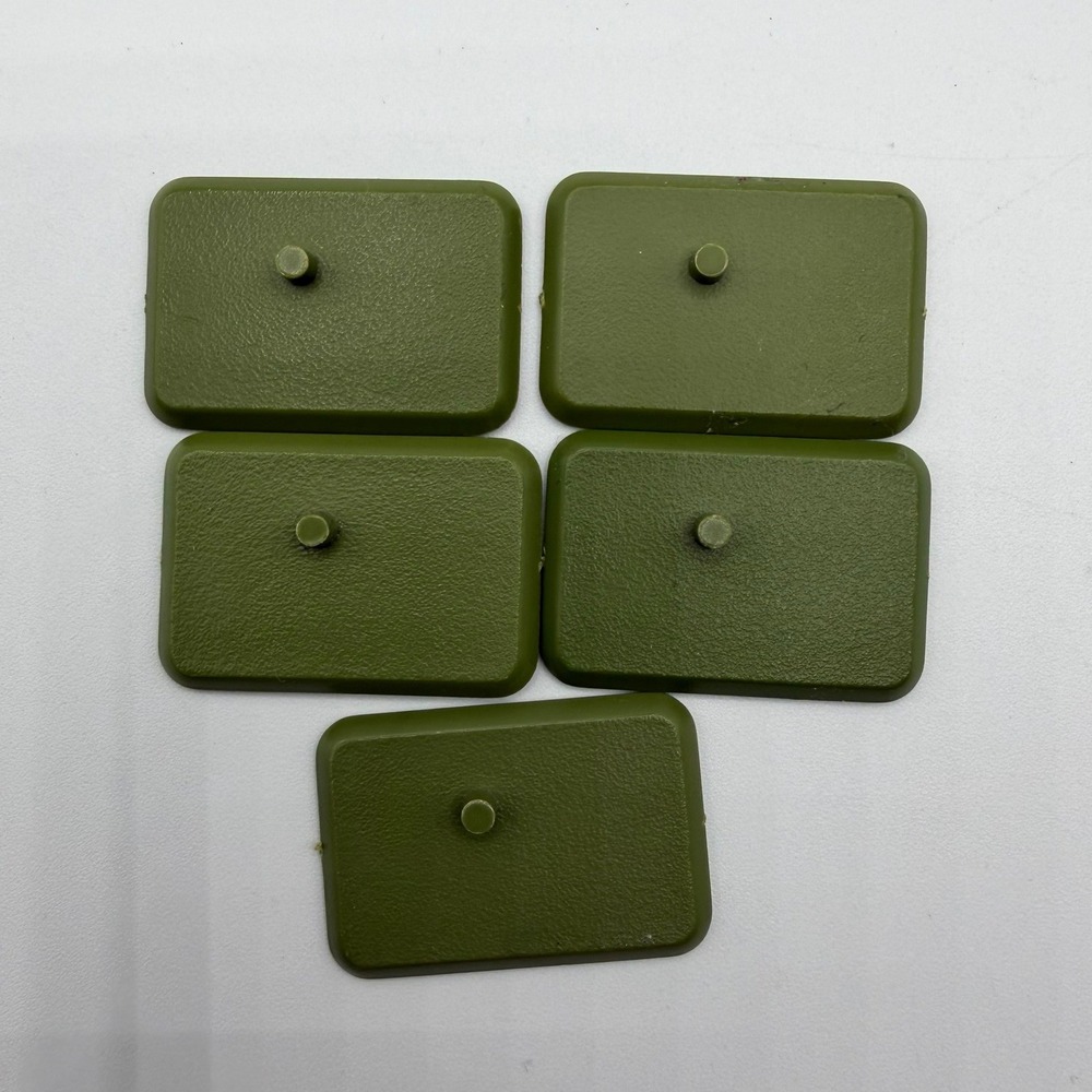 Lot of 5 Vintage G.I. Joe Battle Stands Olive Green Hasbro 3.75" Action Figure